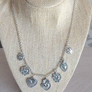 Silver Tone Antique Style Necklace